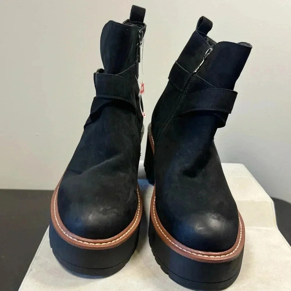 Blondo Giovanni Waterproof Women's Boots size 10 Black nubuck upper - Picture 9 of 13